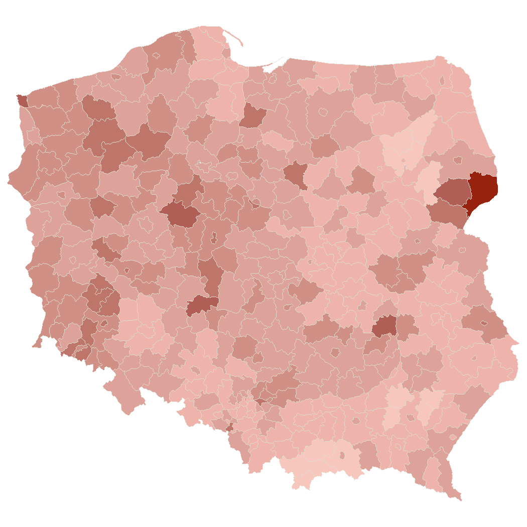 mapa polski